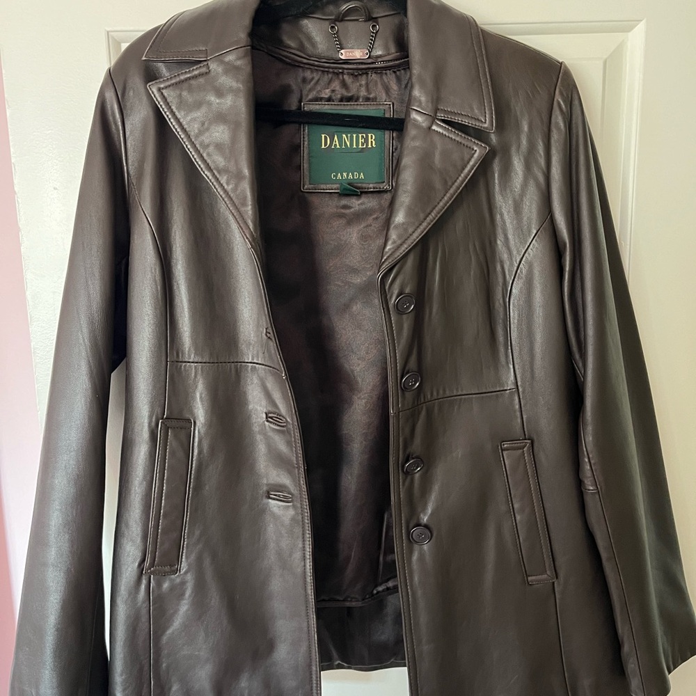 Danier Women’s Brown Leather Jacket